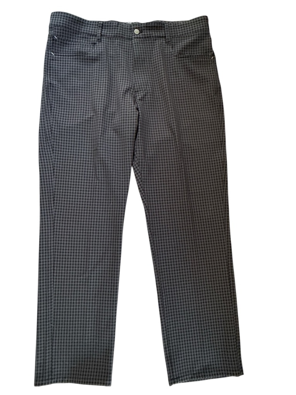 Foot Joy Golf Pants Black And Gray Plaid Size 36x30